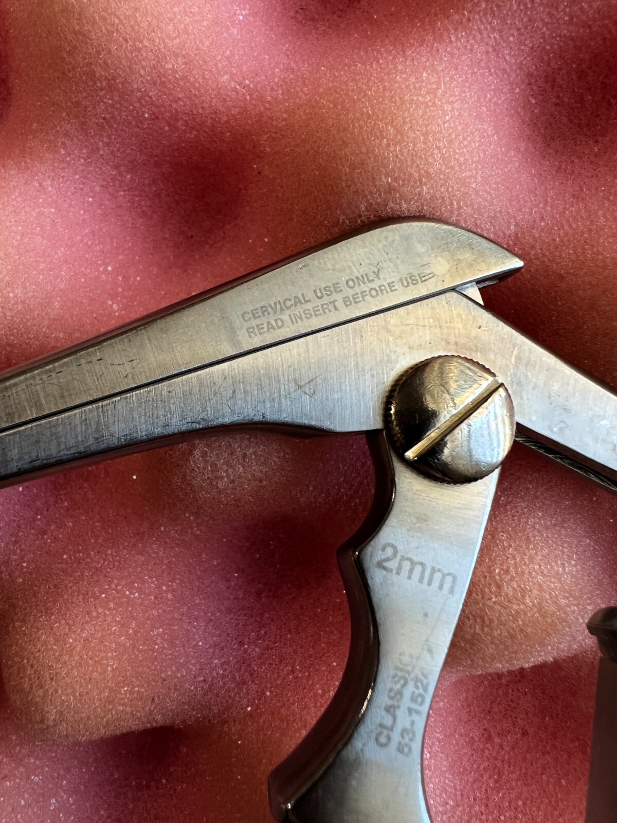Codman CLASSIC 53-1524 Kerrison Rongeur, 2mm w/Up 40º, L8″ Cervical Use Only