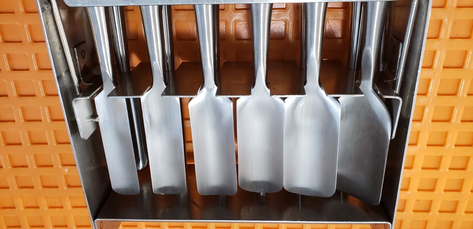 V. Mueller Surgical Orthopedic Hibbs Gouges 9.5″ Straight Set of 12 W-Jarit Rack