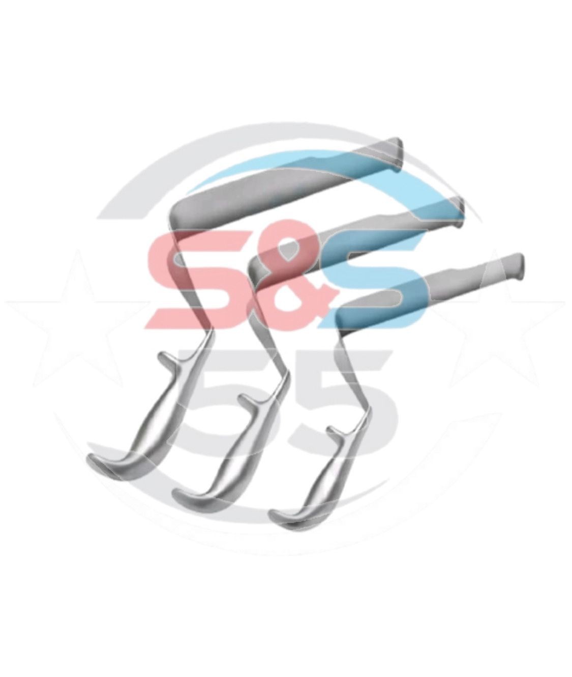 3 Pcs Pelvis Retractor Deep Surgery Surgical Orthopedic Instruments