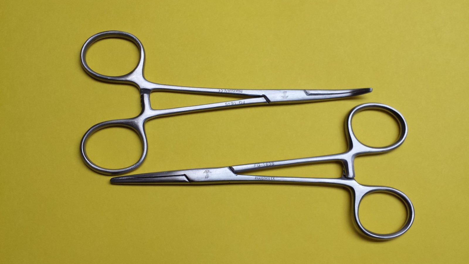 2 Each Kelly Hemostat Forceps Straight & Cvd 5.5in Surgical Dental Instruments
