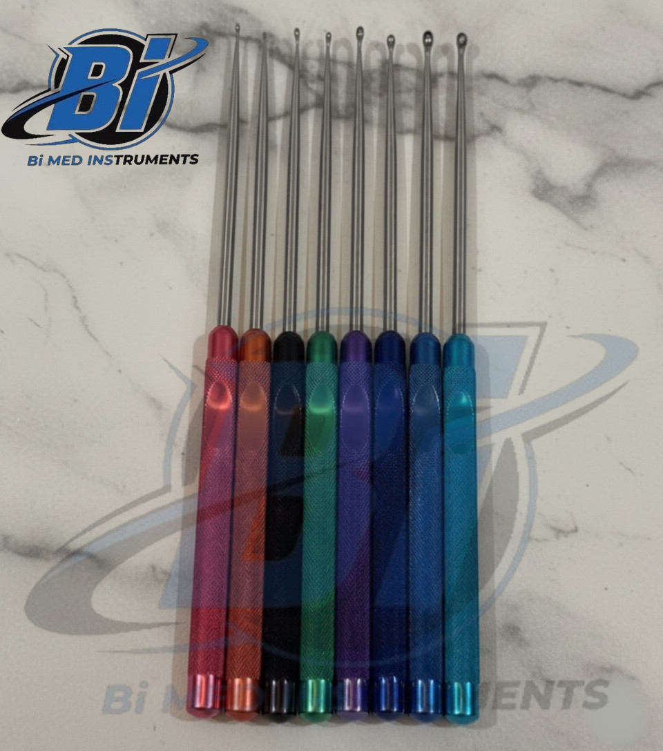 8-Pcs Micro Spine Bone Curette Set – Surgical Ortho Instruments Premium Quality
