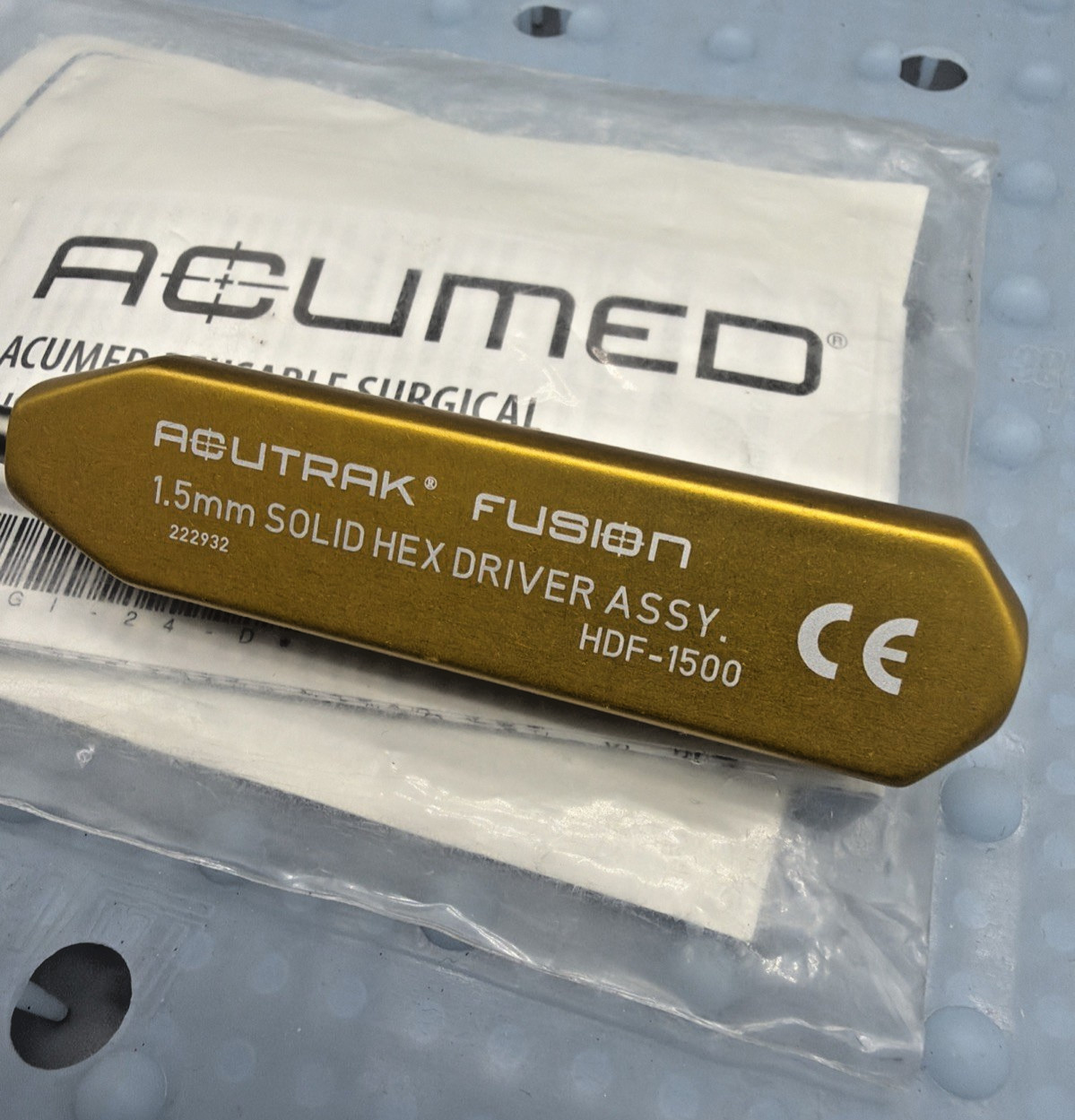 Acumed HDF-1500 Acutrak Hex Driver 1.5mm