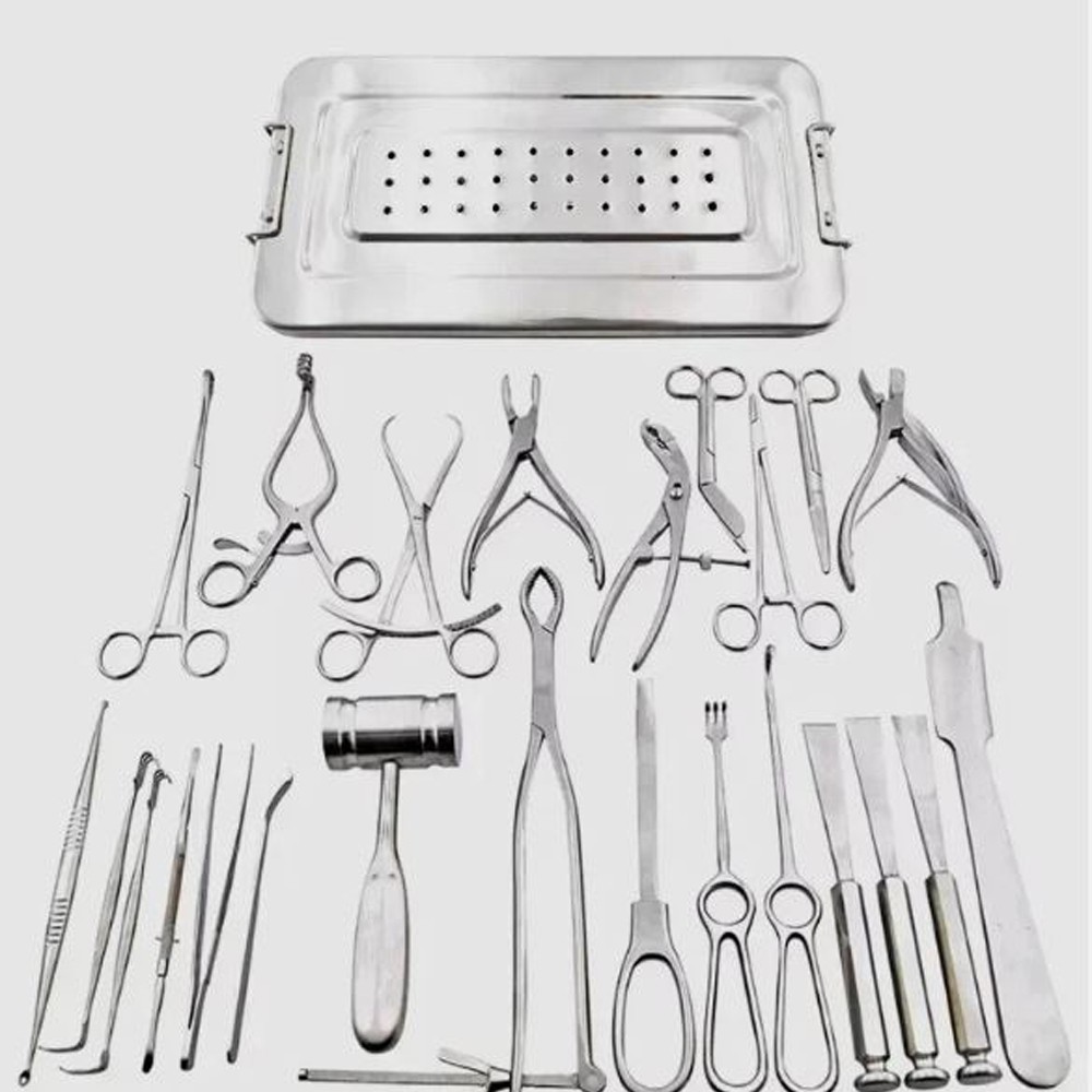 Surgical Instruments Set 13 Pcs Minor Surgery Kit + Case Medical Tools