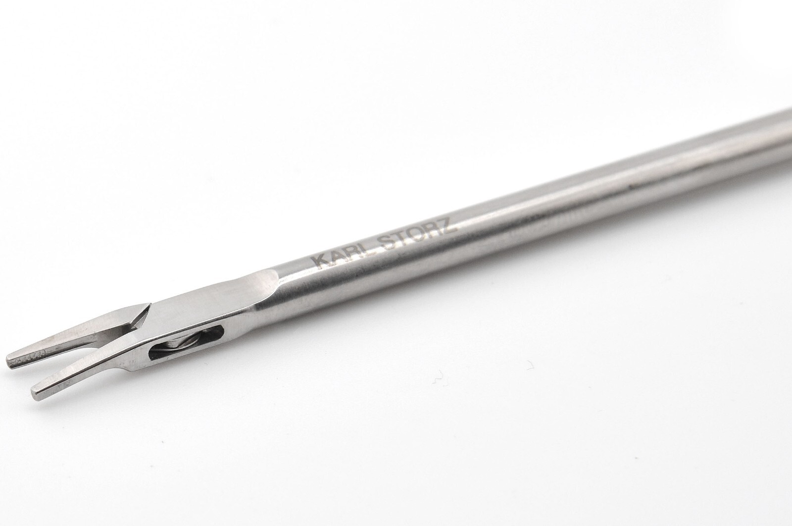KARL STORZ 8665 R Steiner Laryngoforce II Clip Forceps, Jaws Curved Right 10″