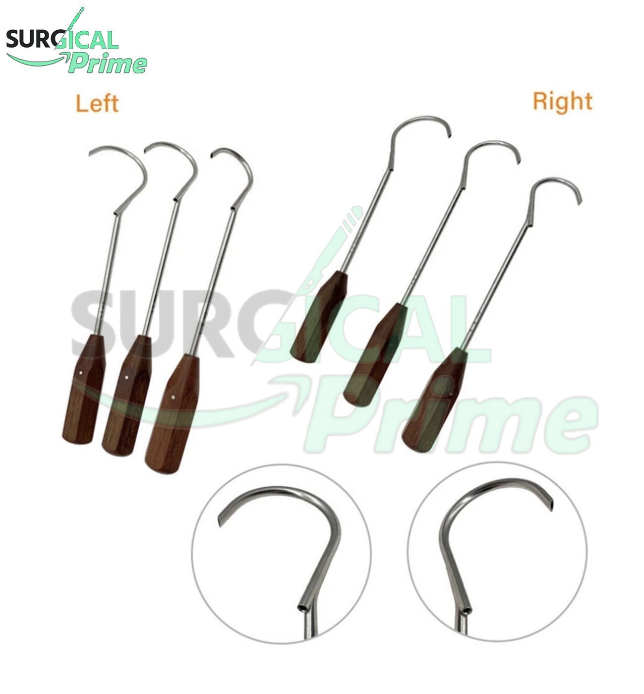 9-Pcs Bone Drill Sleeve Wire Guider Wire Passers Stainless Steel Orthopedic