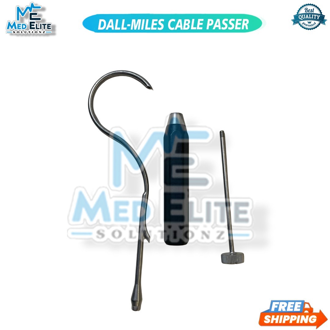 Howmedica 6210-0-000 Surgical Orthopedic Dall-Miles Cable Passer With Handle