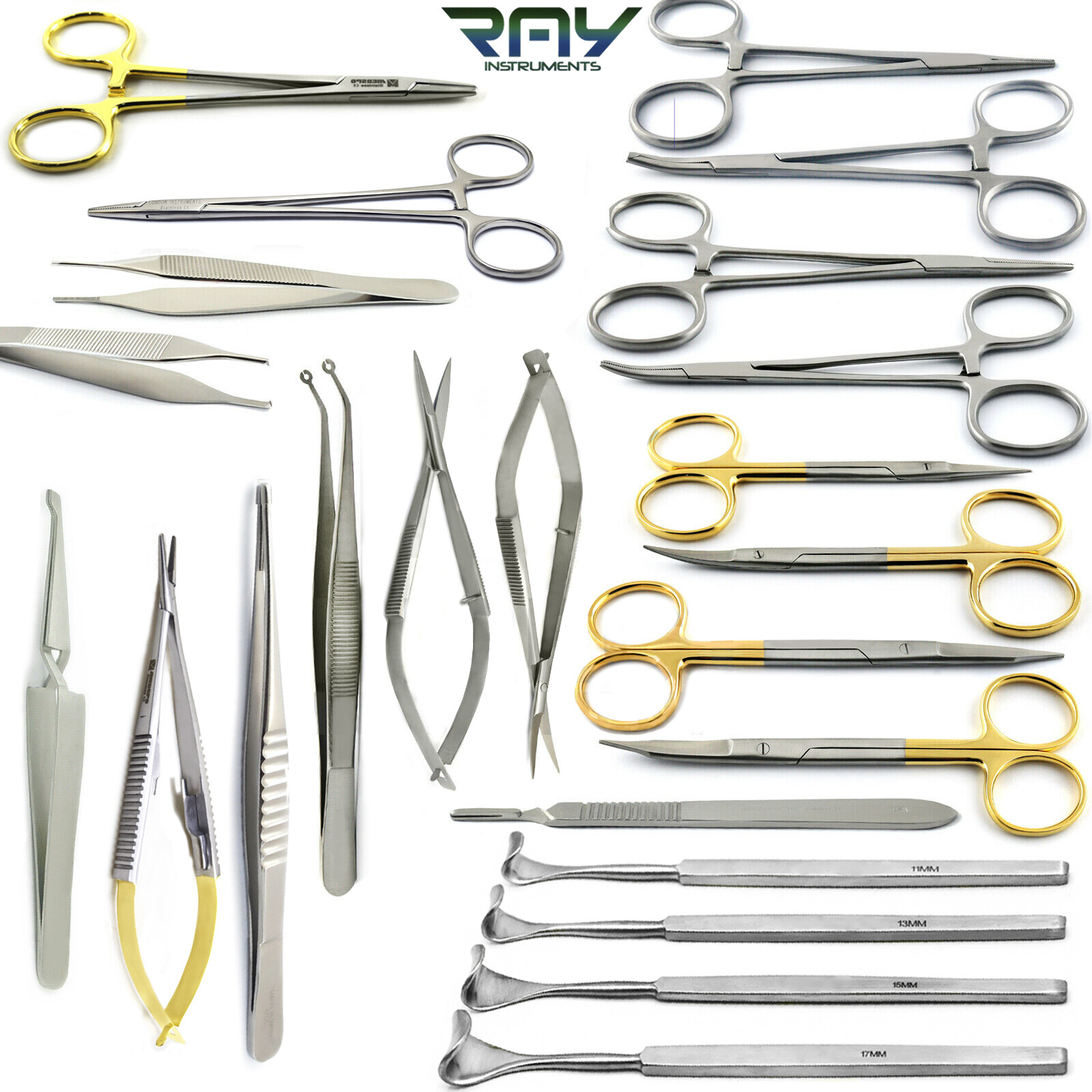 Blepharoplasty Instruments Kit Micro Eye Surgery Ophthalmic Eyelid Retractors