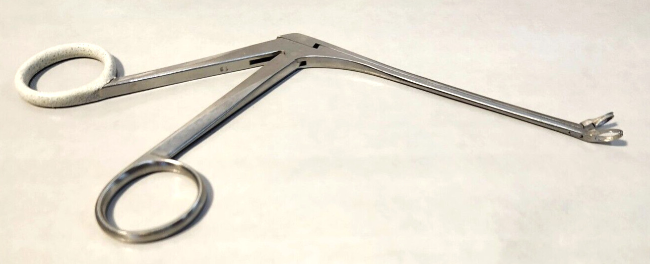 Richards 7023-0742 Curved Left Surgical / Biopsy Forceps