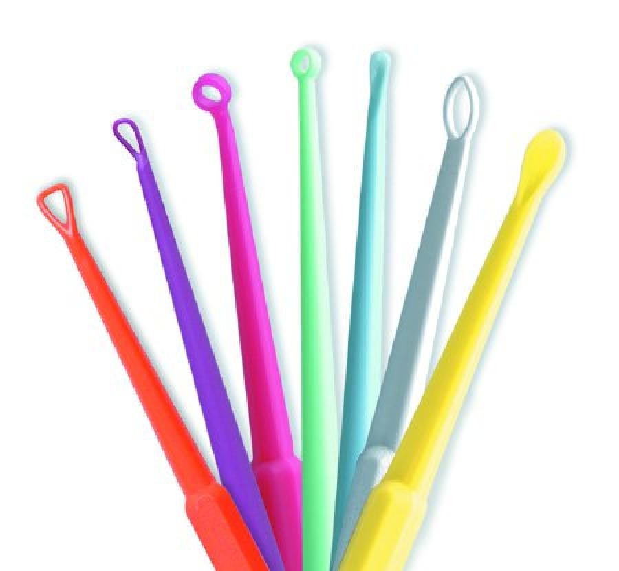 Bionix FlexLoop Ear Curettes Round Handle 6″ 4mm Tip Curved Flexible Loop Tip 50