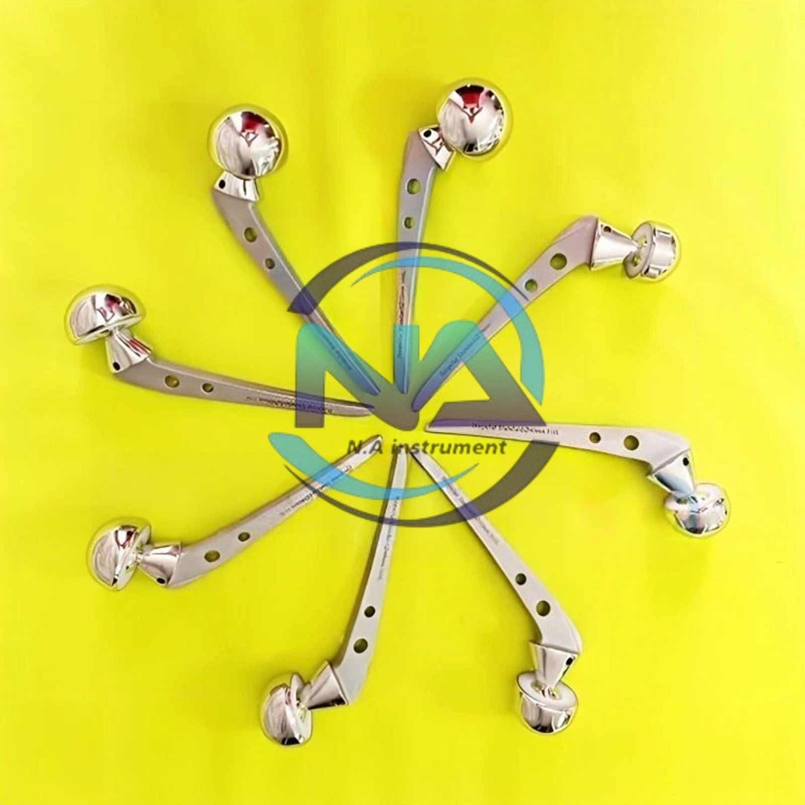 Bipolar Hip Prosthesis 8 Pieces Set 38MM To 52MM Orthopedic Instruments