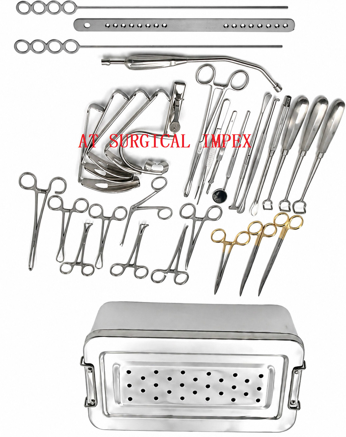 Tonsillectomy & Adenoidectomy Surgical Instruments Set ENT Surgery Kit Stainless