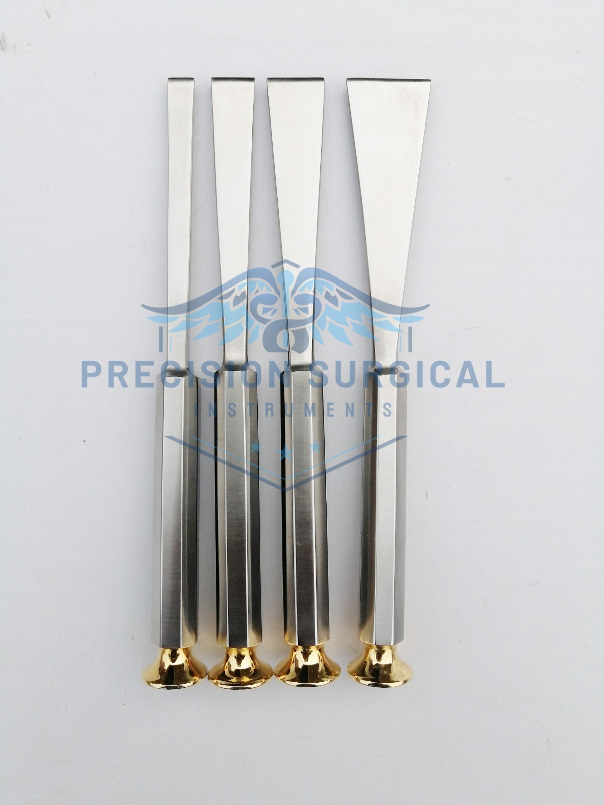 Bone Osteotome Set of 4 pcs Stainless Steel Orthopedic Surgical Instrument