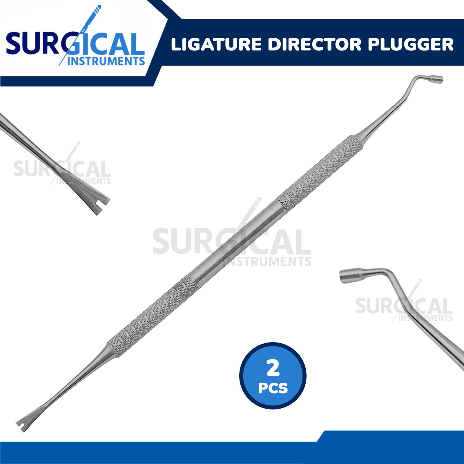 2 Pcs Ligature Director & Plugger Orthodontic SURGICAL Instruments German Grade