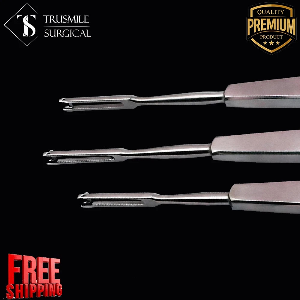 Set of 3 Ballenger Swivel Knife, 7.75 Straight Surgical instruments