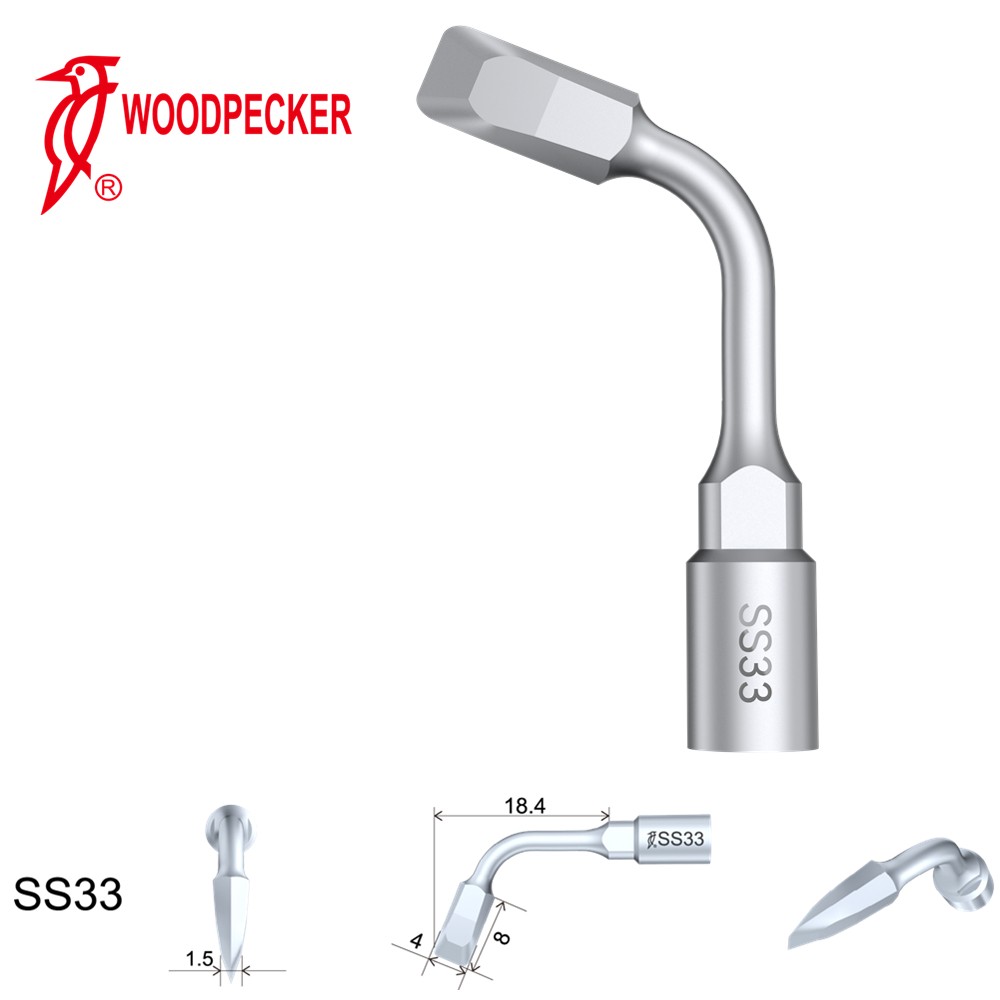 Woodpecker Dental Perio Bone Surgery Tips SS33 for Surgic Smart & Satelec