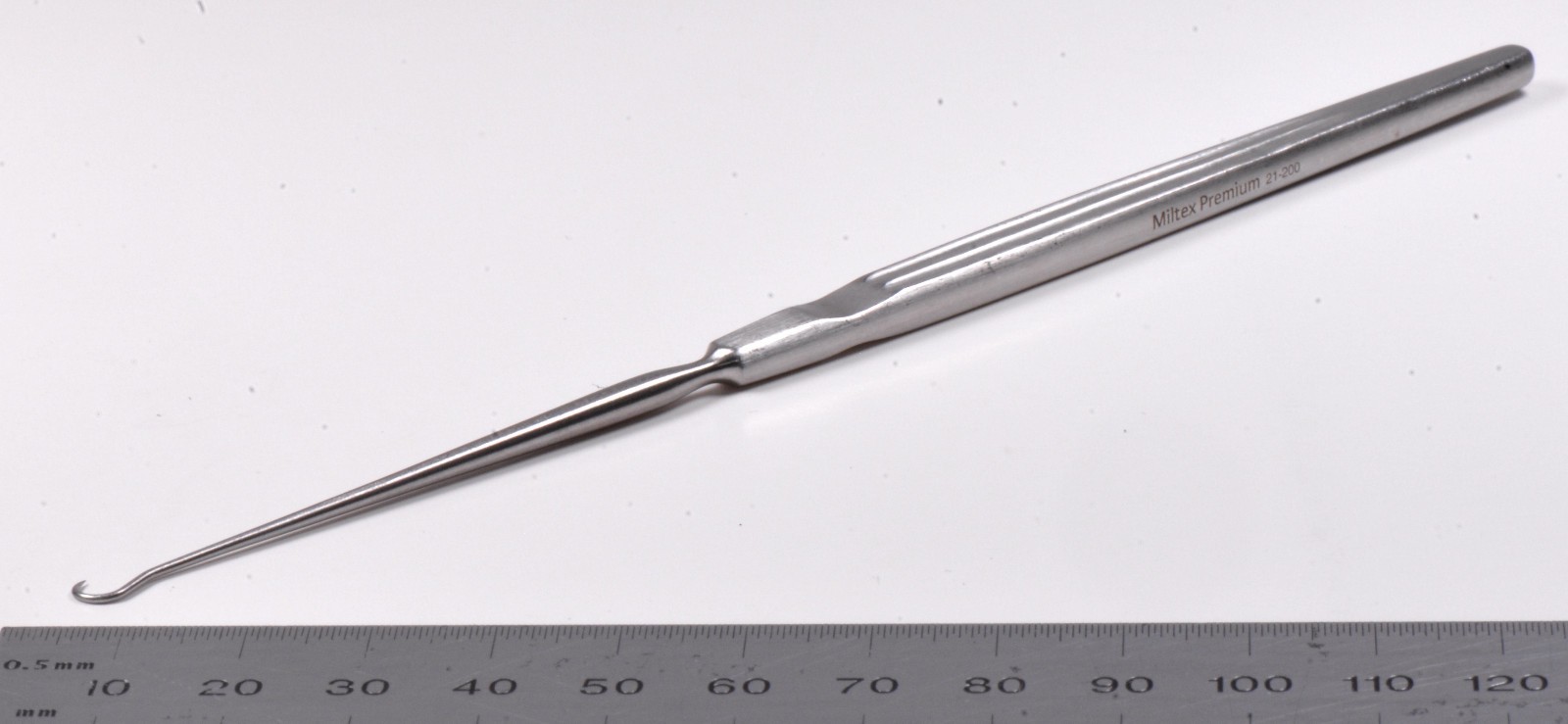 Miltex #21-200 Johnson Skin Hook 6¼” Sharp 5mm Deep Surgical Stainless