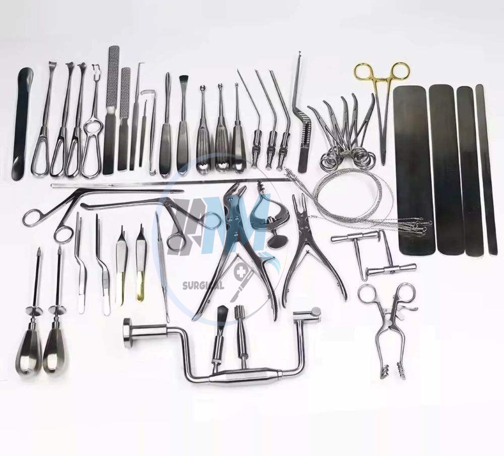 Surgical Spinal and Craniotomy instruments 6o pcs Neurosurgery Craniotomy Set