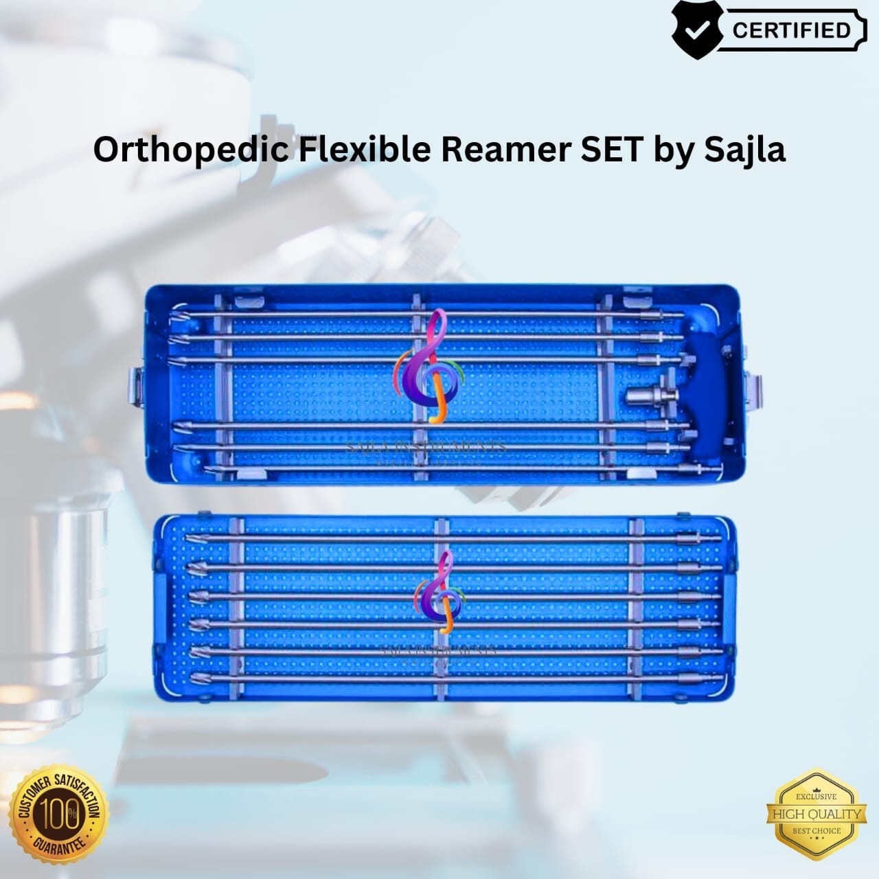Orthopedic Flexible Reamer Surgical Instruments Set by SAJLA