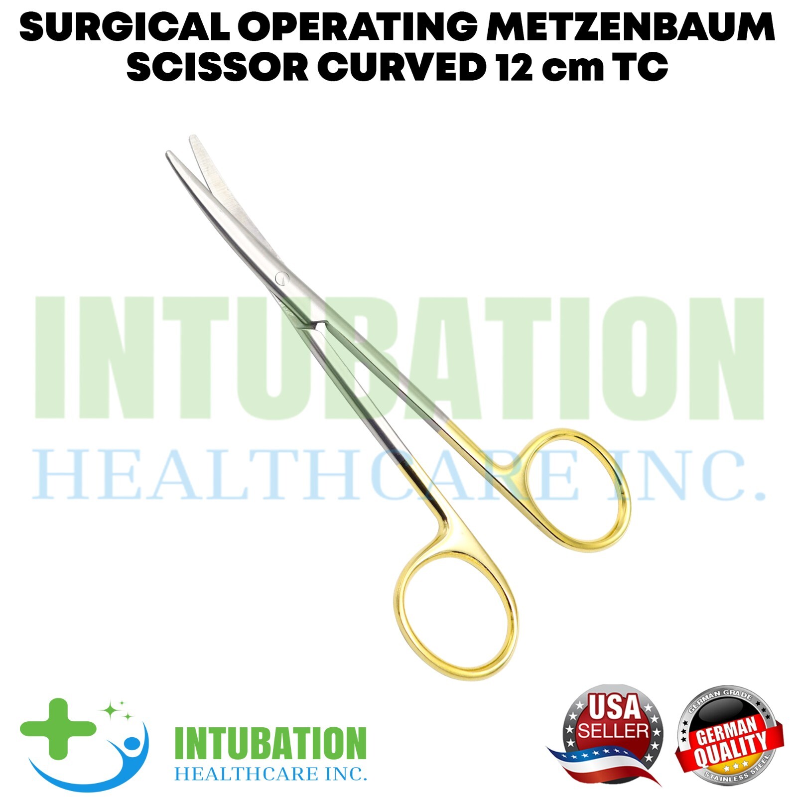 Surgical Metzenbaum Scissors Curved 12cm TC Precision Cutting Operation Tool