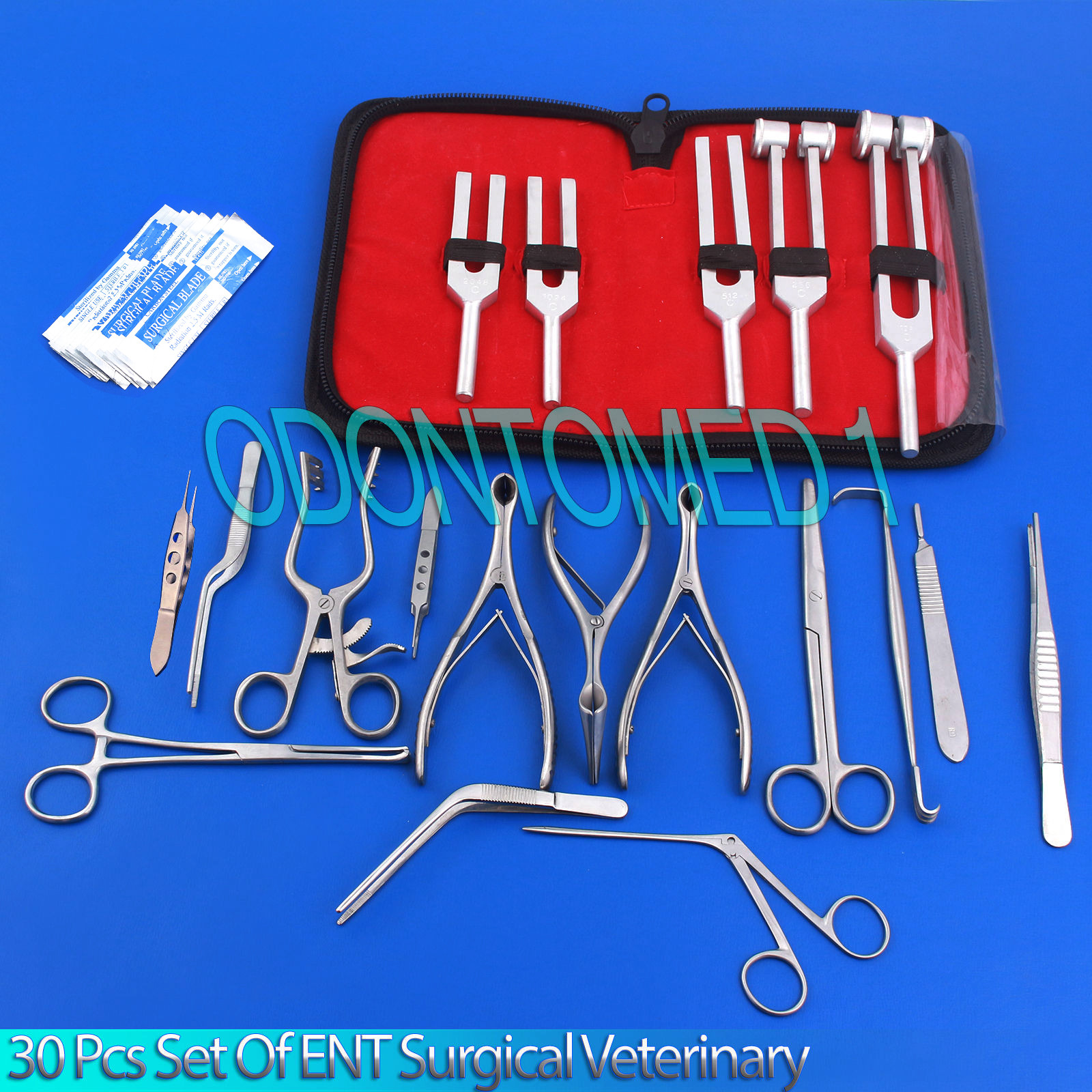 30 PCS SET OF ENT SURGICAL VETERINARY DIAGNOSTIC SURGERY INSTRUMENTS DS-921
