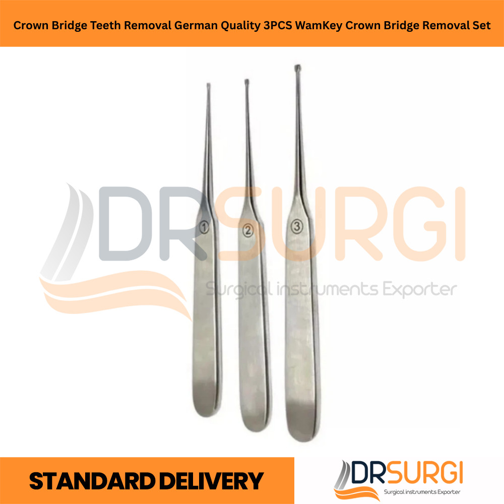 Crown Bridge Teeth Removal German Quality 3PCS WamKey Crown Bridge Removal Set
