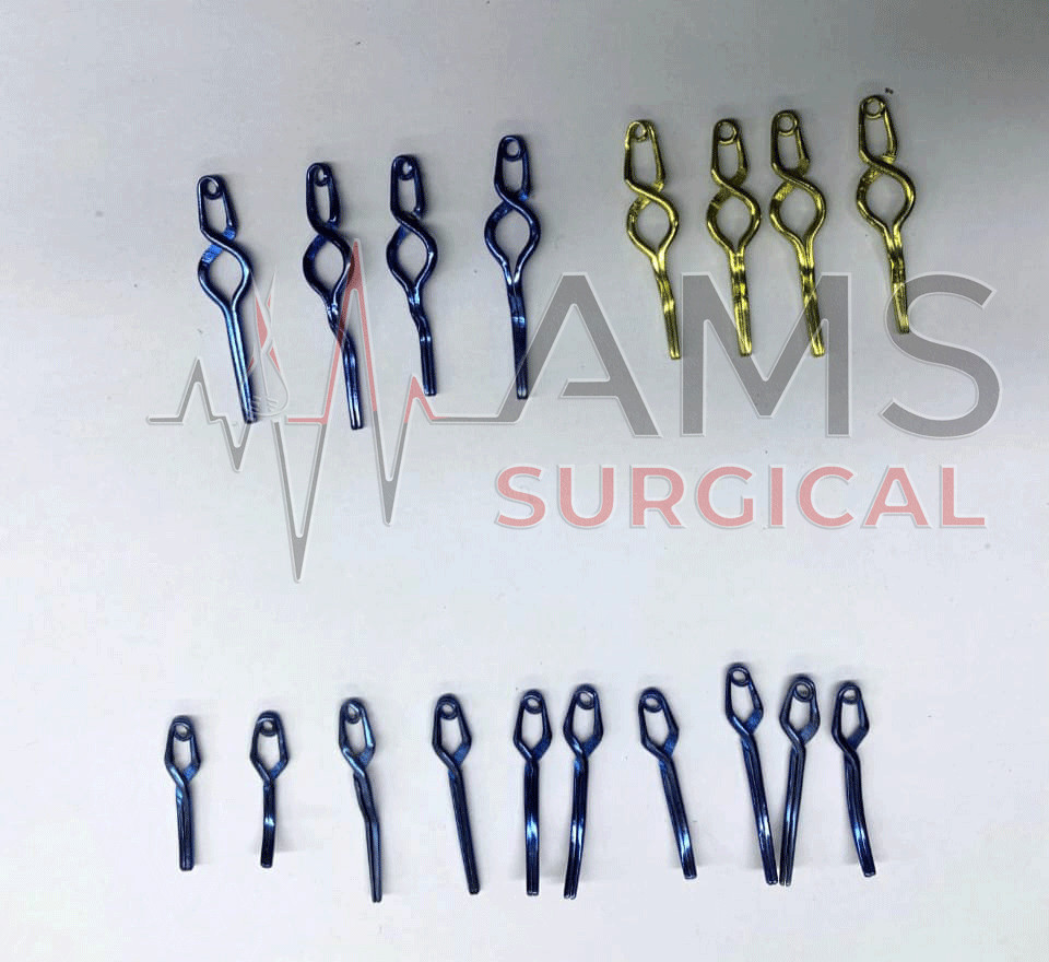 Neurosurgery Aneurysm Titanium Clip 18 Pcs Neurosurgery Instruments