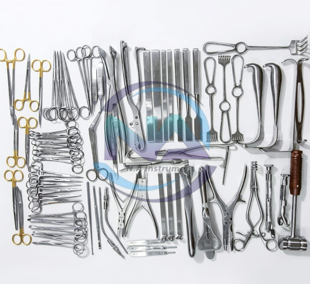 Orthopedic Basic Major Orthopedic Lot Of 74 Pcs Set Surgical Instruments