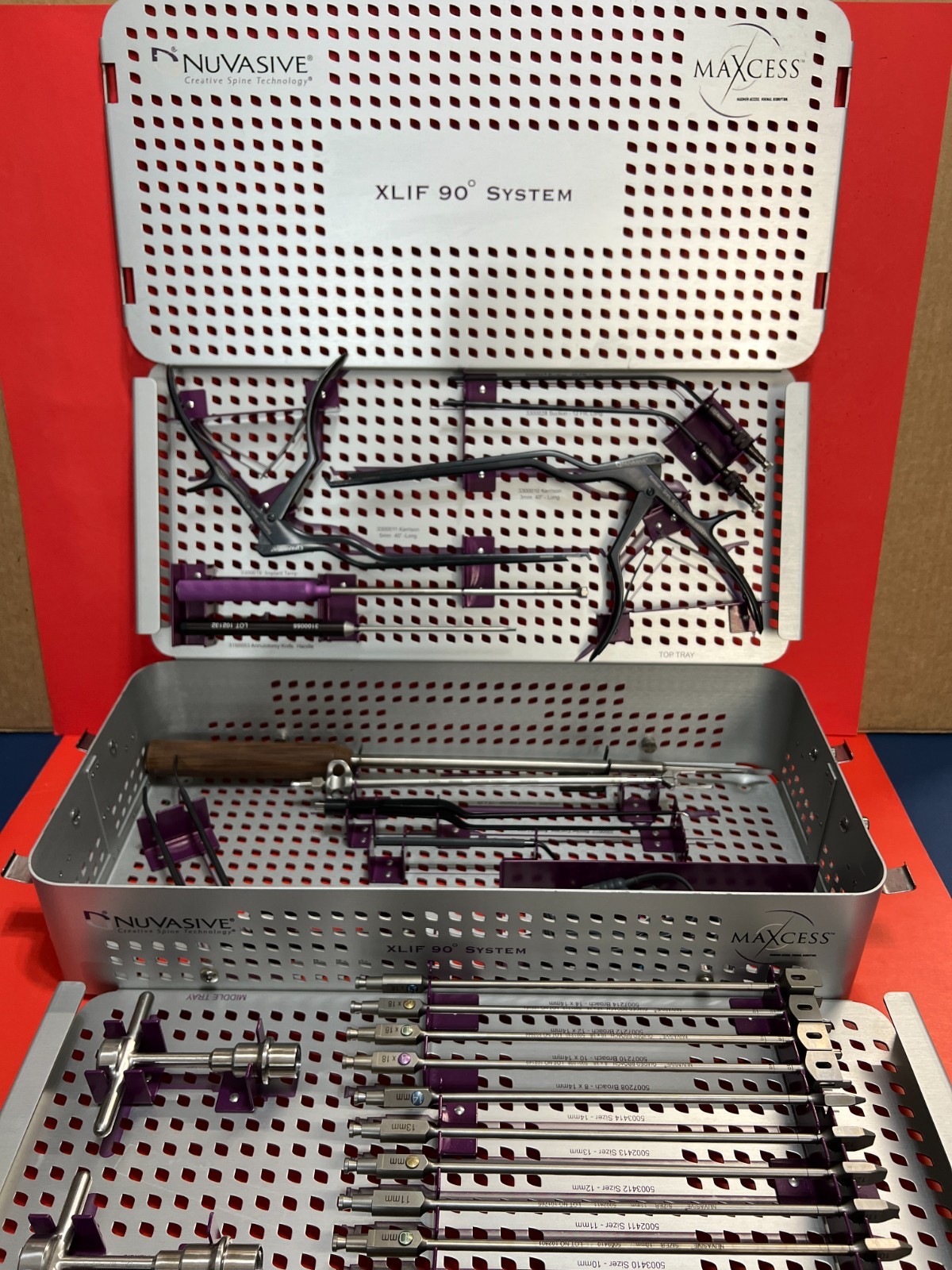 Nuvasive XLIF 90 ° Degree System set Instruments Neuro SPINE