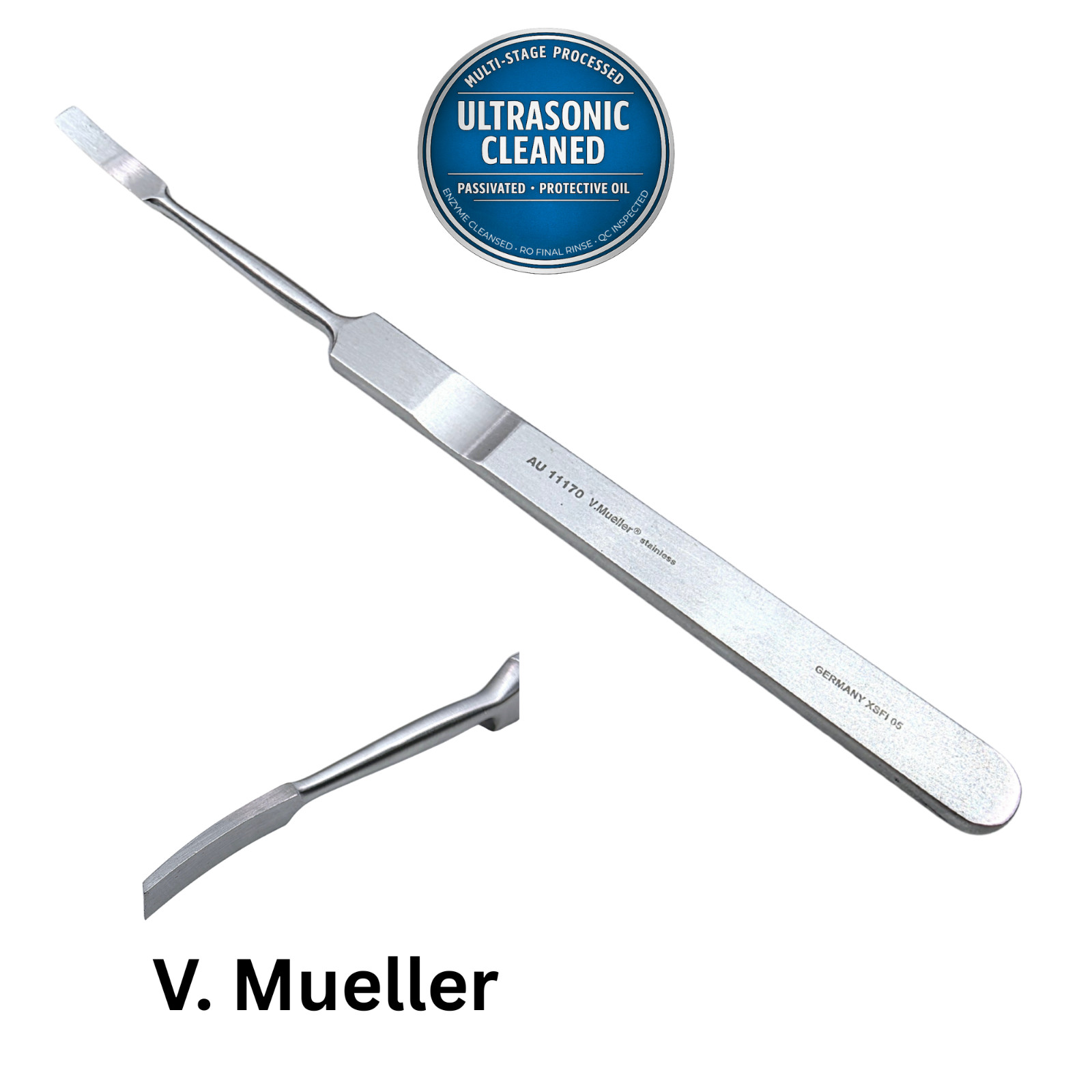 V. Mueller AU11170 Lempert 5mm Surgical Elevator 7-3/8″ – Ultrasonic Cleaned