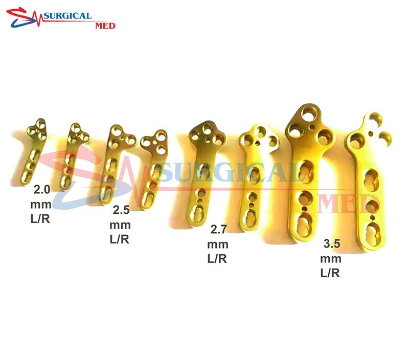 8 Veterinary Orthopedic Locking Plates TPLO 2.0-2.5-2.7-3.5mm Left Right Set