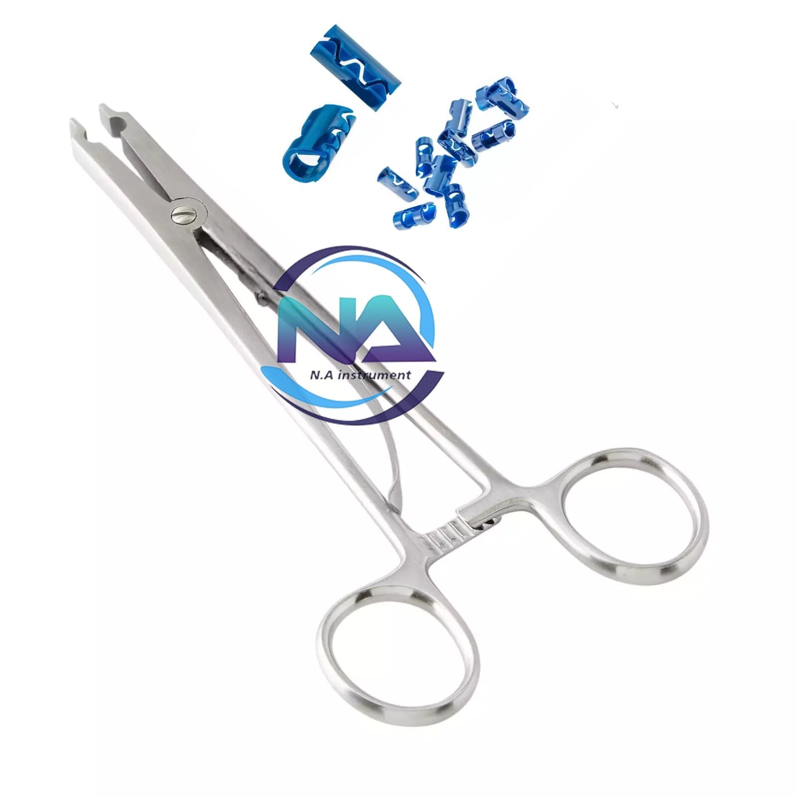 Raney Scalp Clip Applicator with 30 Clips for HEMOSTASIS Procedure