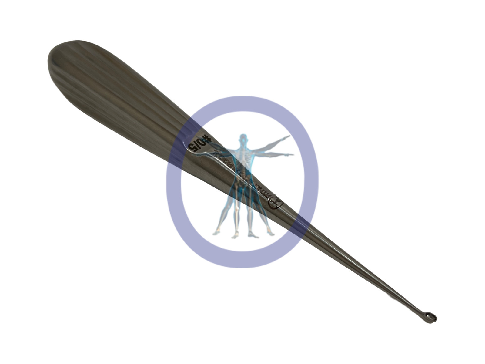Orthopedic Surgical Bruns Curette 7”, Straight, Oval, # 0/5 *NEW*