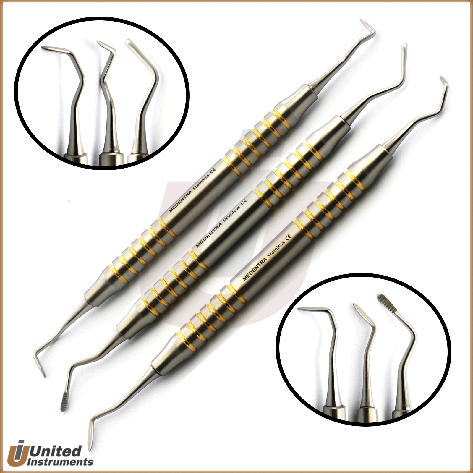 MEDENTRA Perio Tunneling Kit Gingival Excising Interproximal Tissue Surgery Set
