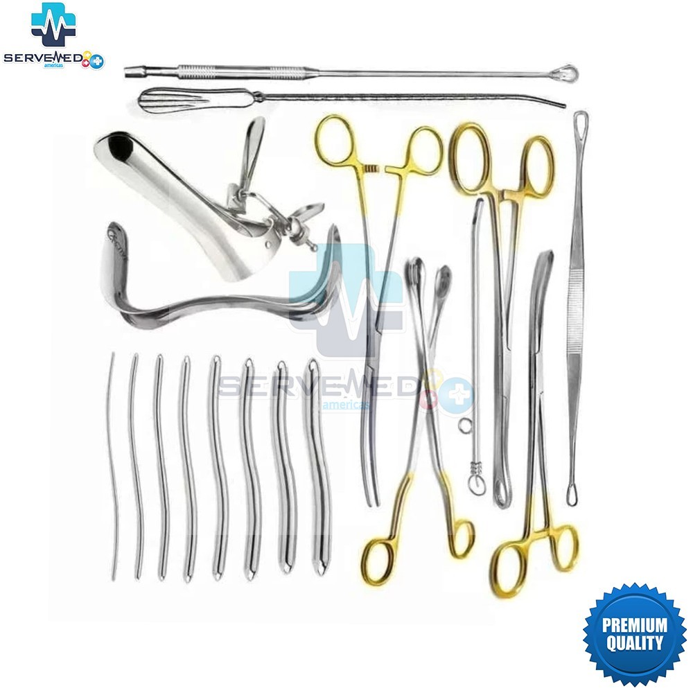 Dilation and curettage Instruments 21 Pcs Set Gynecology Instrument Set