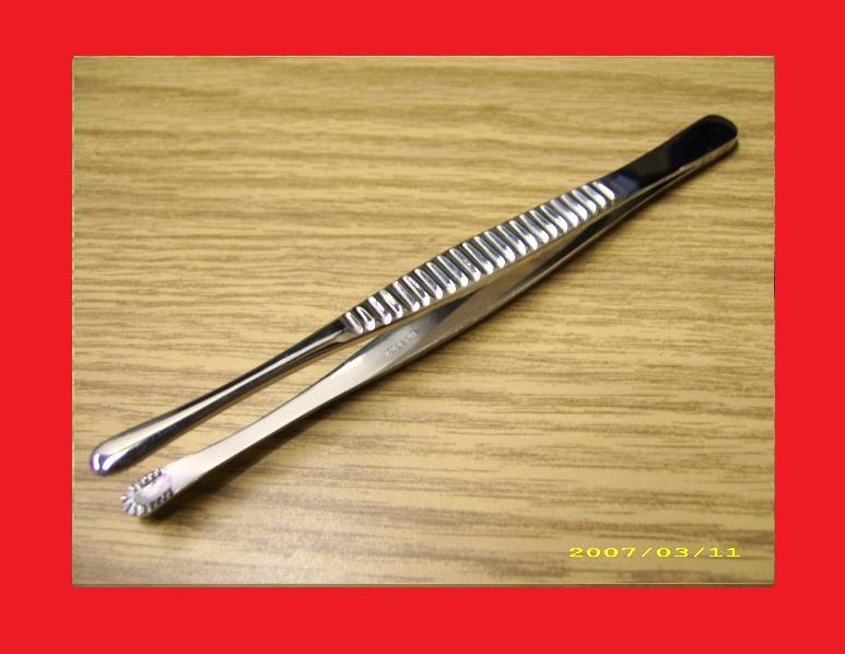 3 Russian Tissue Forceps 6″ Surgical Dental Instruments Serrated Tweezers