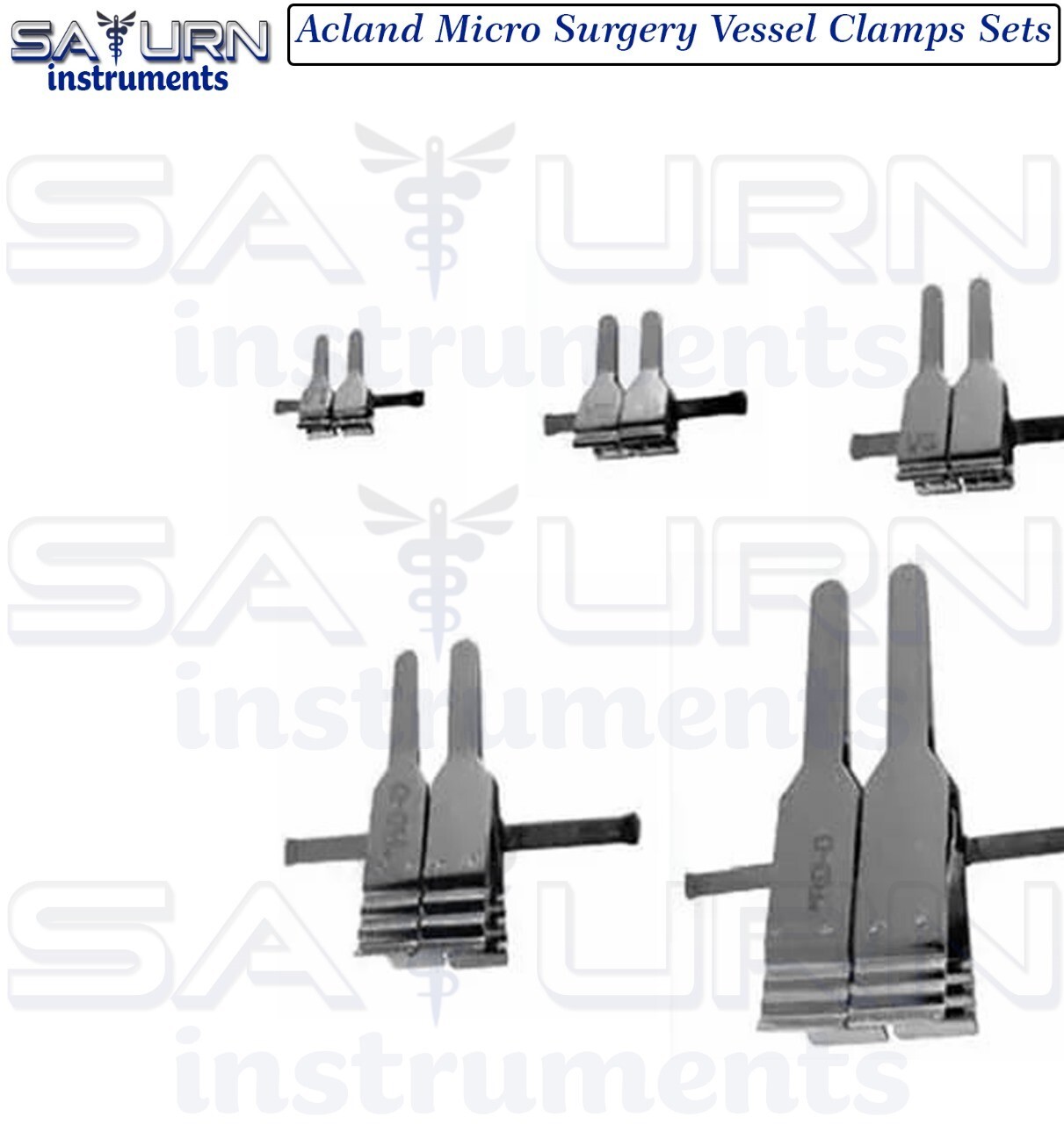 Acland Micro Surgery Vessel Clamps Sets For Plastic Surgery & Neurosurgery