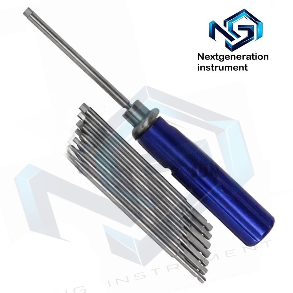 Orthopedic Bone Screwdriver Set Quick Coupling Handle Surgical Instruments
