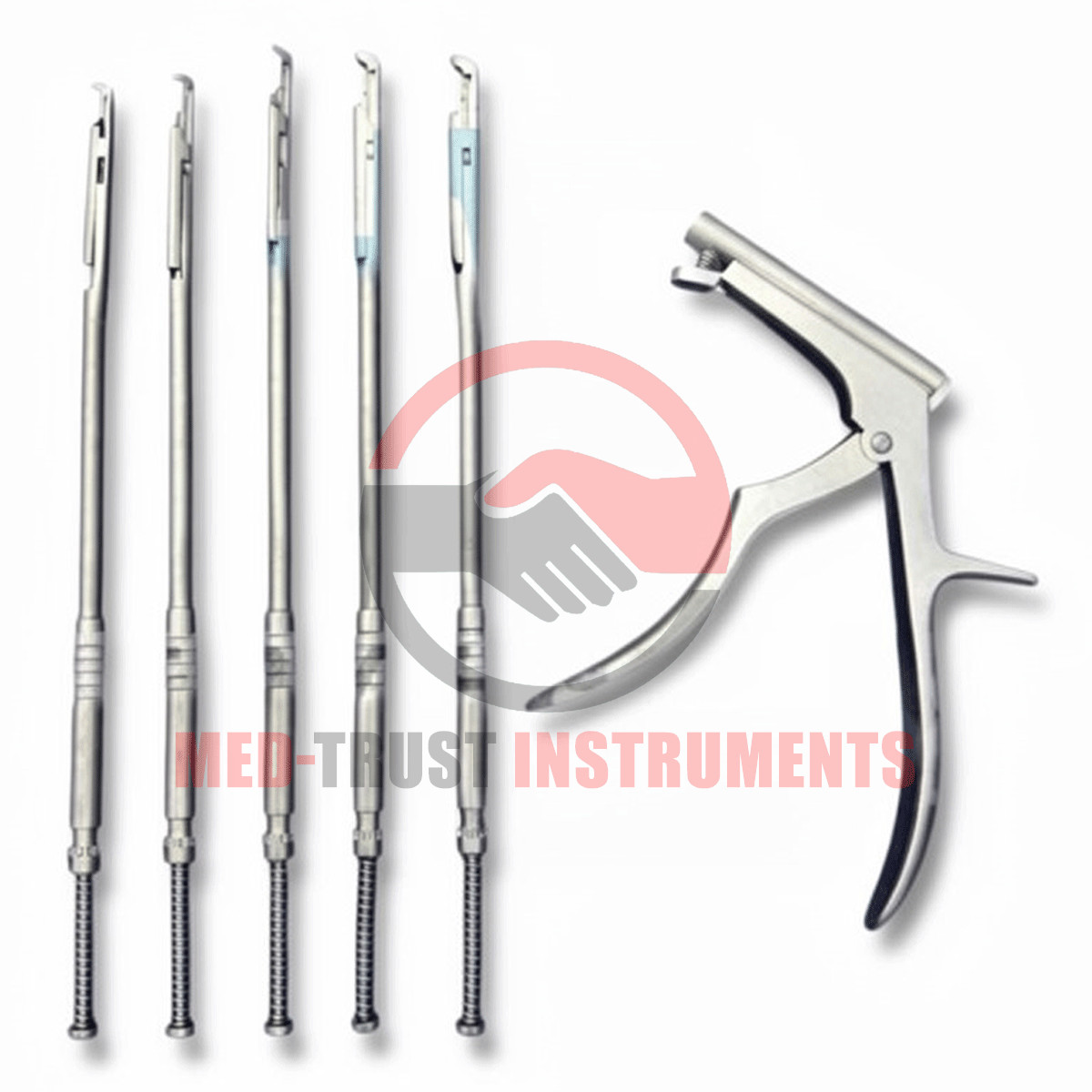 Interlaminar Kerrison Rotating Rongeur Set Spine Surgery Orthopedic Instruments