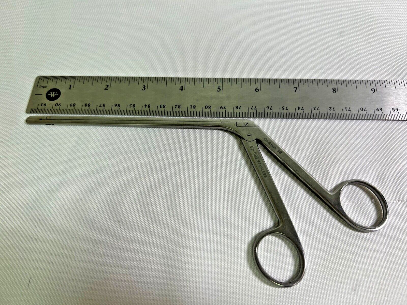 Codman 53-1195 2mmX10mm Straight Cushing Intervertebral Disc Rongeur Spine Neuro