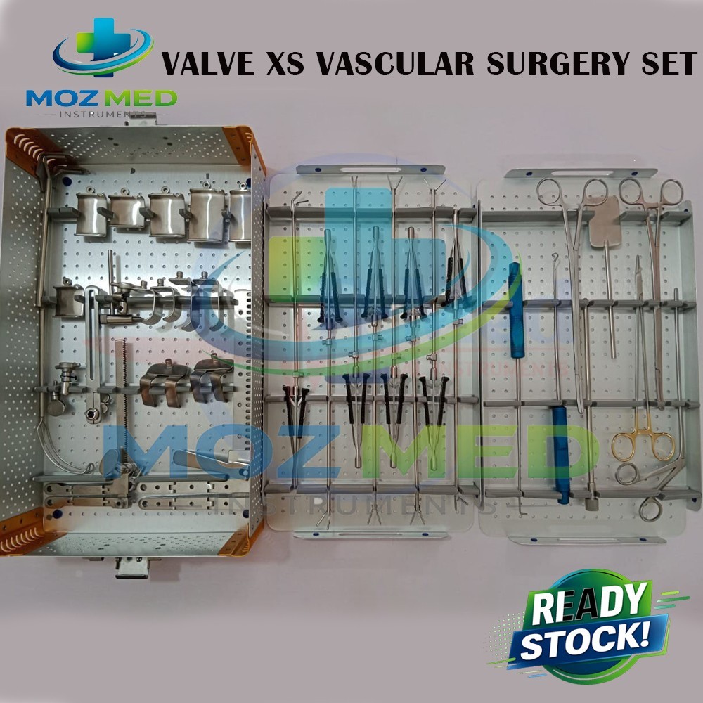 Valve XS Vascular Surgery Set Premium Cardiac Surgical Instruments