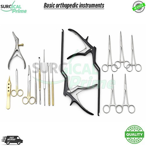 Basic orthopedic instruments surgery set of 15 Pcs surgical instruments set