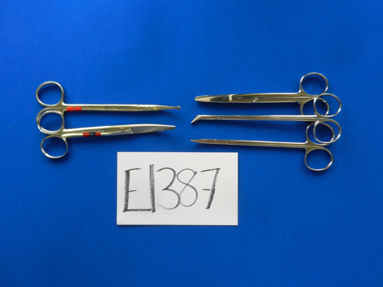 E1387 Codman Surgical Lot of 5 Curved/Straight 14-15.5cm Overall Length