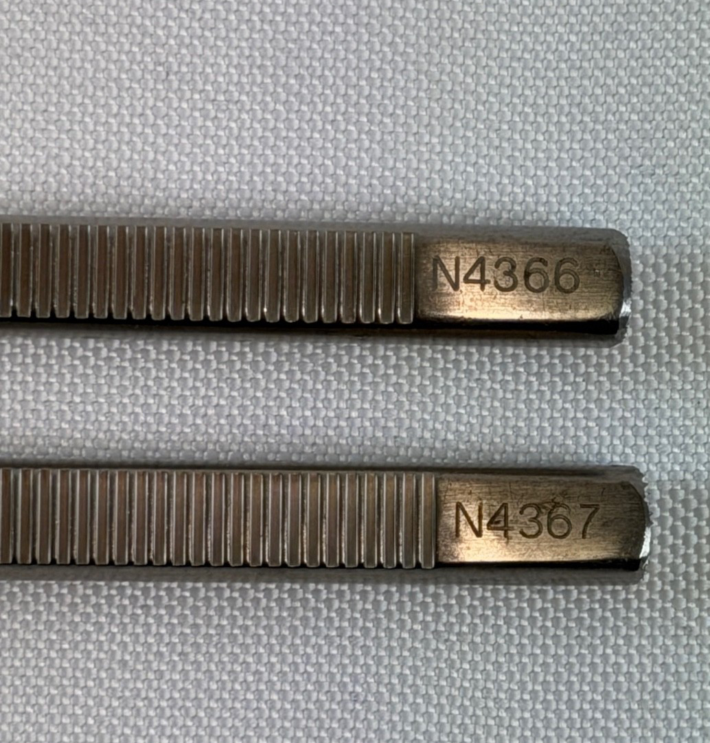 Pair of Bausch & Lomb Storz N4366 & N4367 Anderson-Neivert L&R 4mm Osteotome ENT