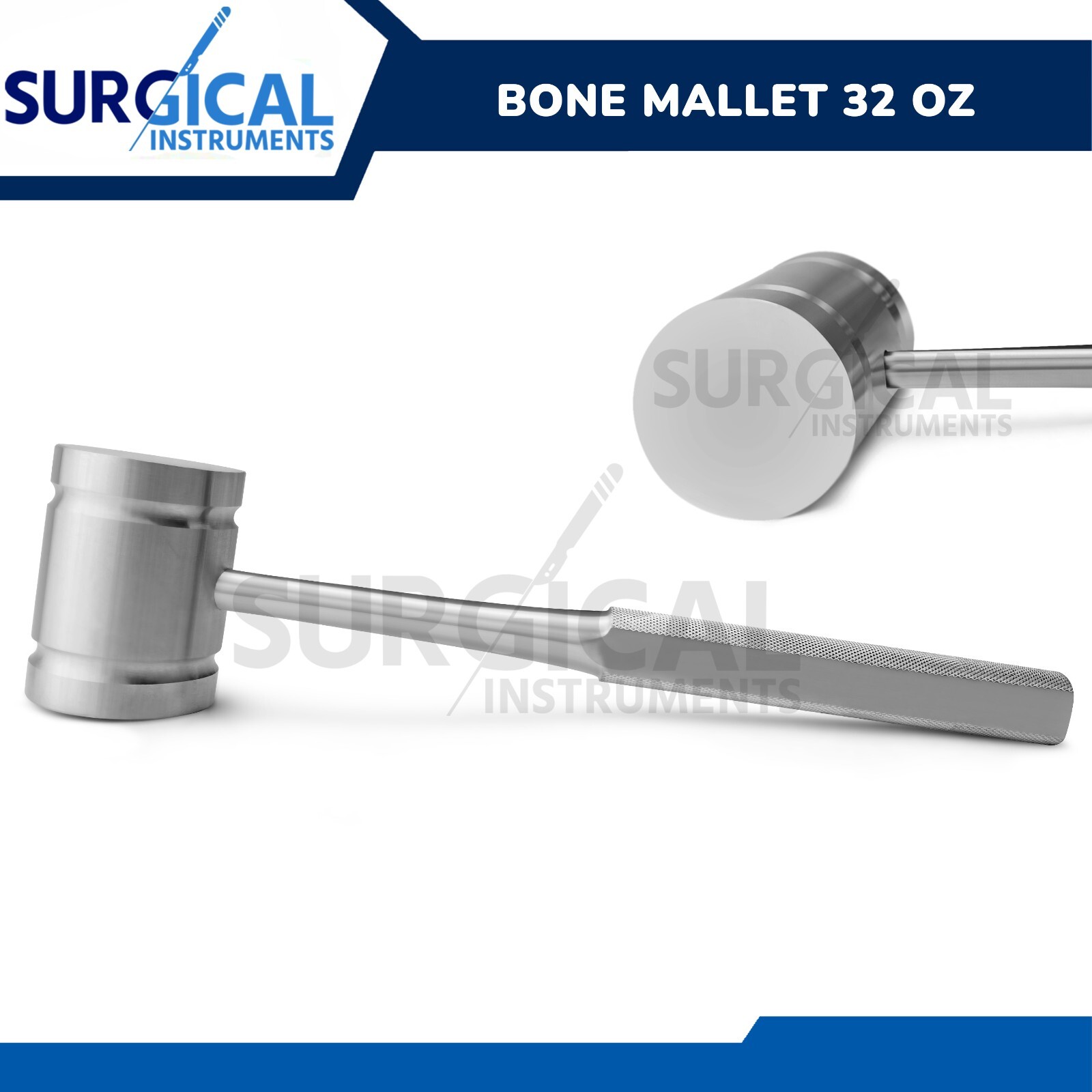 One Bone Mallet 10.5″ Orthopedic Surgical Instruments 32oz German Grade