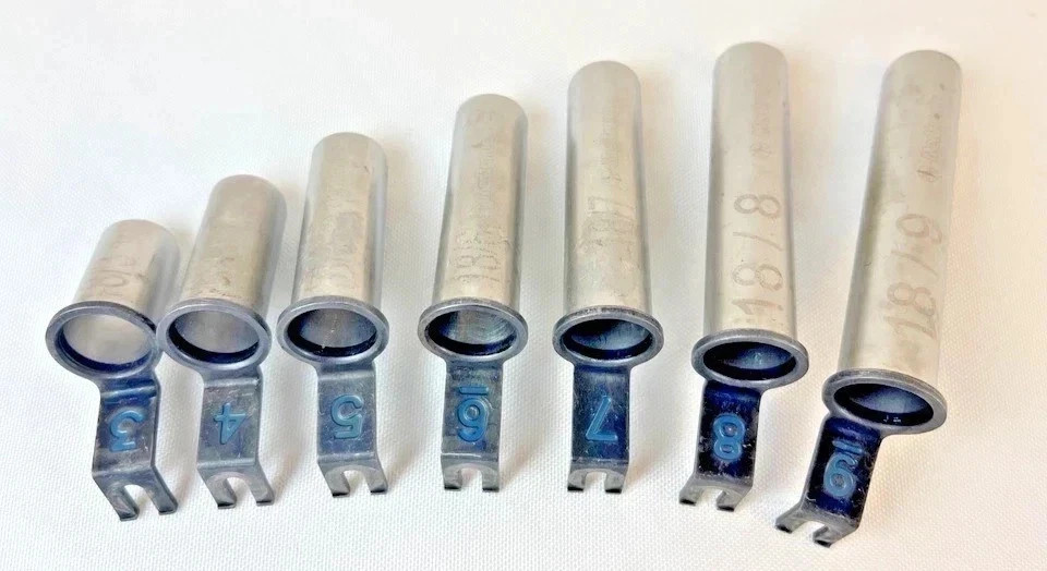Set of 6 Medtronic 18mm MetrX 2 Beveled Microdiscectomy Retractor Tubes Neuro