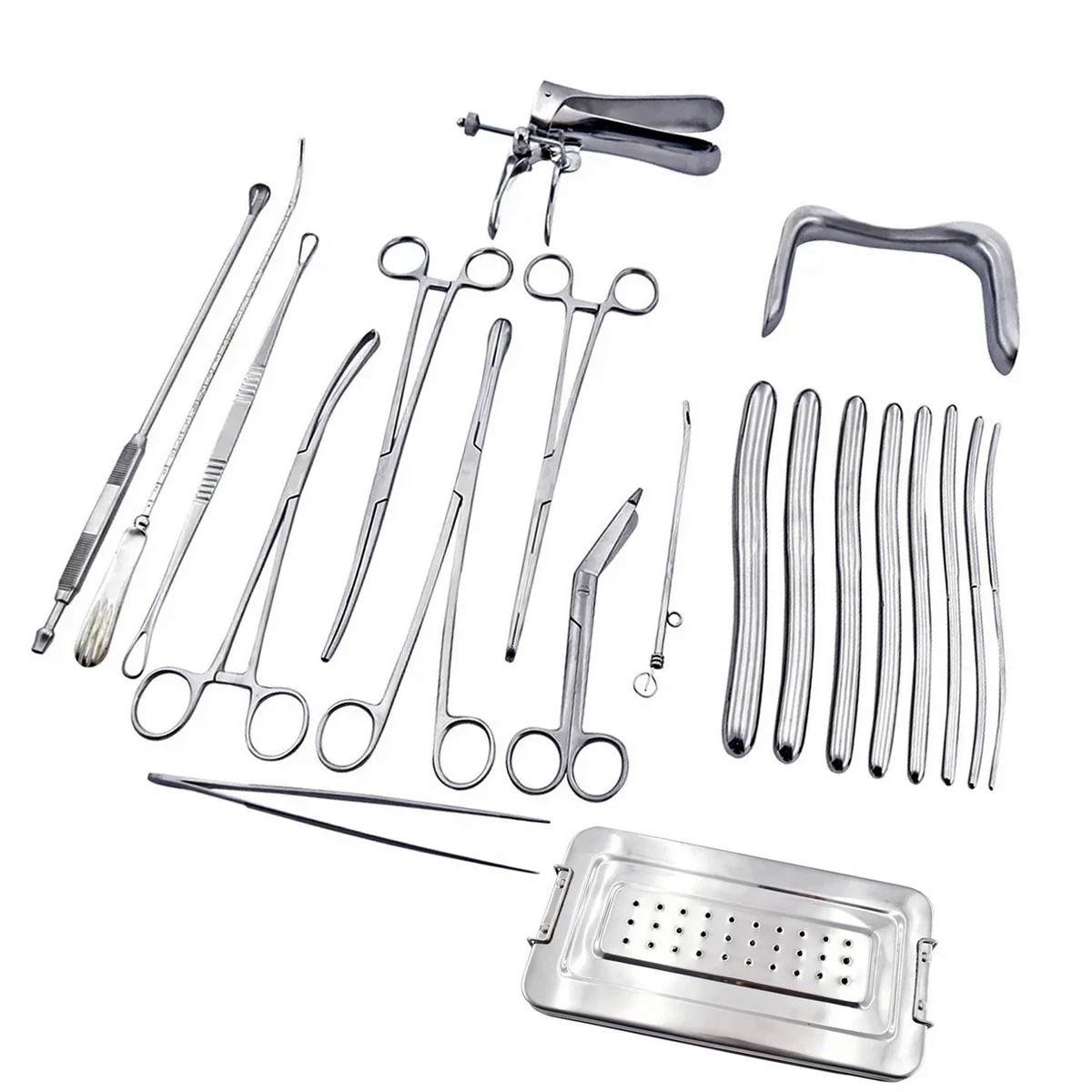 Dilation and curettage Instruments 21 Pcs Set Gynecology Instrument Set