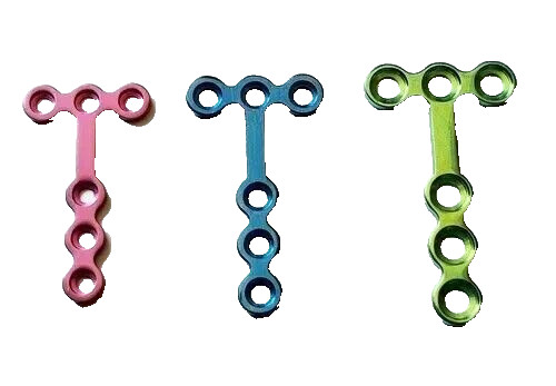 Veterinary T shape plate cranio maxillofacial pack of 5pcs orthopedic instrument