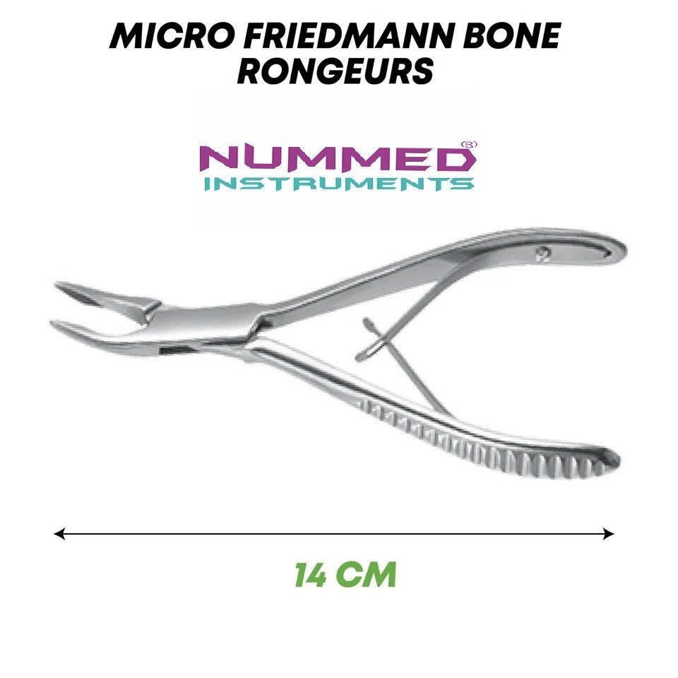 Micro Friedmann Bone Rongeurs 14 cm Orthopedics Surgical Instruments German