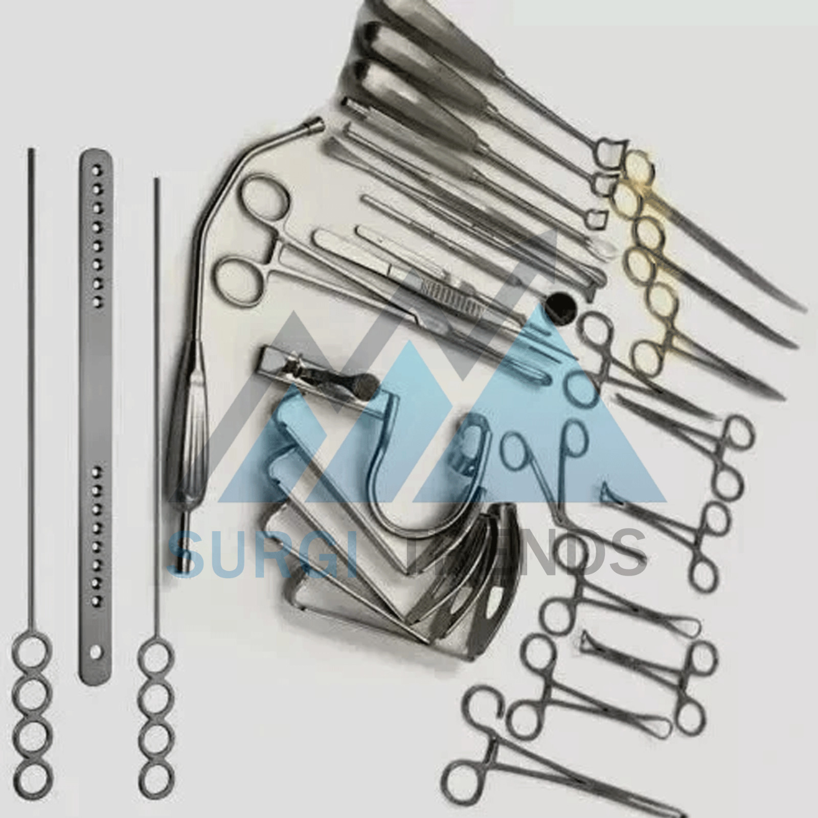 New Tonsillectomy and Adenoidectomy 30 pcs Set Surgical Instruments Kit with Box
