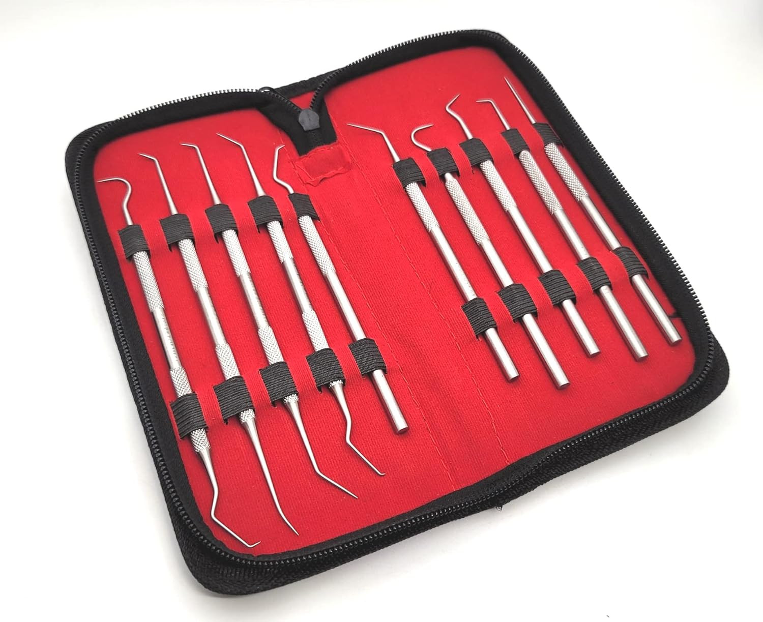 Set of 10 Stainless Steel Precision Micro Probe Set Combo, 5.5 Inch- 6 Inch Over